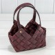 Корзина плетёная 20*11*12/21 (±5%) из секвойи с ручками Бурый 1/60 Арт: 420332/1051