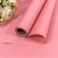 Плёнка 0,58*10м матовая "Корейская" 65мкм Розовый-1765 1/30 Арт: 1638/1765