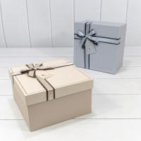 Коробки Квадратные Набор 1/3 21*21*12,3 с бантом (ассортимент 1) 1/24 Арт: 720633/1