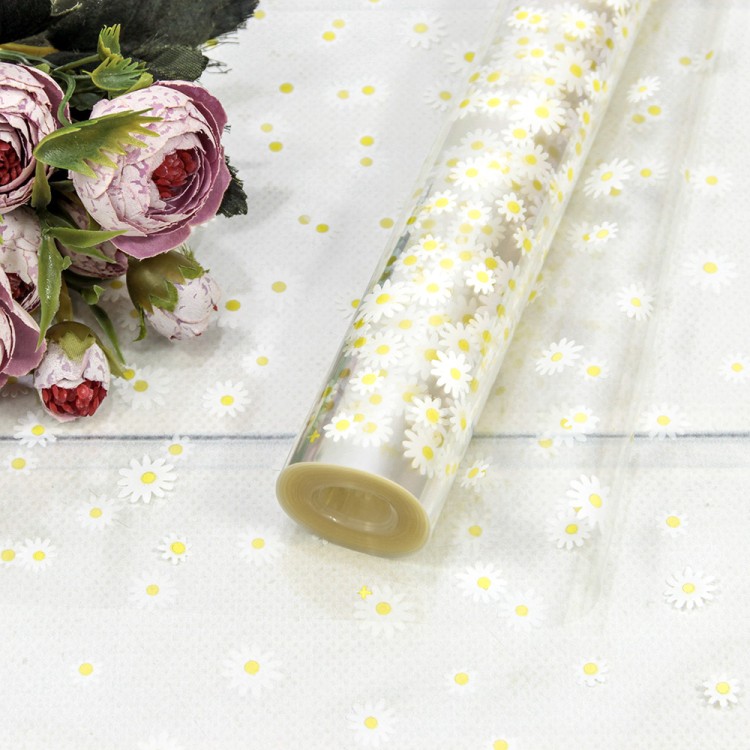 Плёнка 0,7м 500г прозрачная с печатью 16 Белый 1/10 Арт: 70016/1