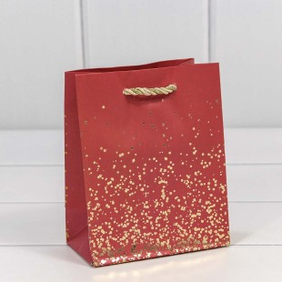 Пакет подарочный "Золотые вкрапления" (микс) 12*15*6,7 230г 1/20 1/480 Арт: 300368H