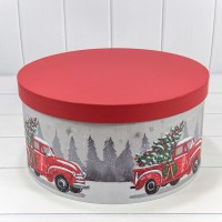 Коробки Круглые Набор 1/10 35*17,3 "Новый год"-2698 1/4 Арт: 730813/2698