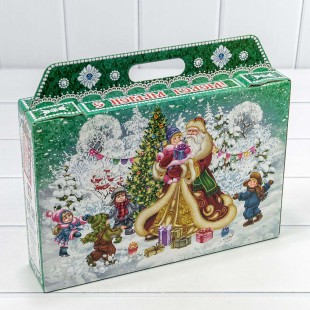 Коробка Сборная 31*27*6,5 "Новогодний экспресс" 1/50 Арт: 7302380