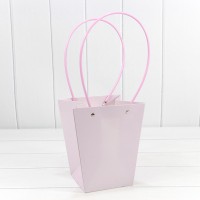 Пакет подарочный "Ваза для цветов" 20*17*12 Бледно-сиреневый 1/10 1/120 Арт: 000170E/2085