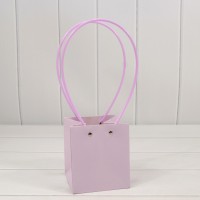 Пакет подарочный "Ваза для цветов" 13*11,5*11,5 Светло-сиреневый 1/10 1/150 Арт: 000170F/2085