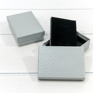 Коробка Прямоугольная 11*8*3,4 "Ромбики-2" Серый 1/12 1/240 Арт: 627118/6