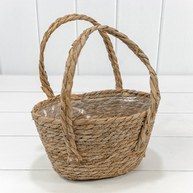 Корзина плетёная 26*15*15 (±5%) из камыша Натуральный 1/40 Арт: 420208/3