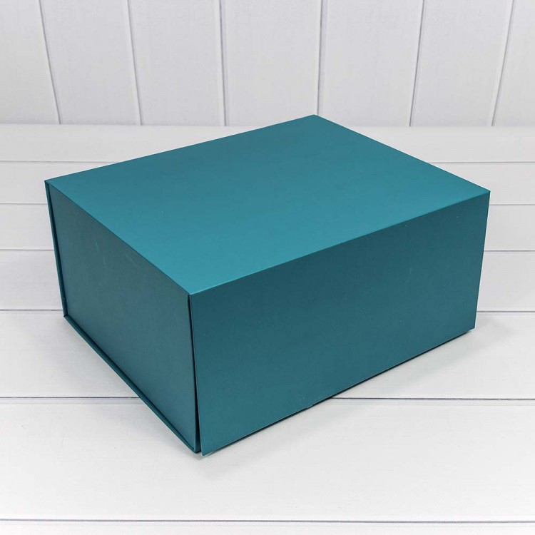 Коробка Прямоугольная 32*26*15 складная Тёмно-бирюзовый 1/20 Арт: 721155/1914