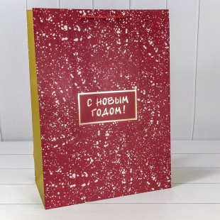 Пакет подарочный "Новый год" (406) 40*55*20 210г 1/20 1/60 Арт: 300406T