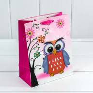 Пакет подарочный "Сова" (микс) 18*21,5*8 1/20 1/480 Арт: 00036E - Пакет подарочный "Сова" (микс) 18*21,5*8 1/20 1/480 Арт: 00036E