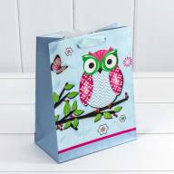 Пакет подарочный "Сова" (микс) 18*21,5*8 1/20 1/480 Арт: 00036E - Пакет подарочный "Сова" (микс) 18*21,5*8 1/20 1/480 Арт: 00036E