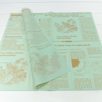 Плёнка в листах 57*57 (20 шт.) матовая "Flower & Herb" 50мкм Бледно-зелёный 1/60 Арт: 1630/4