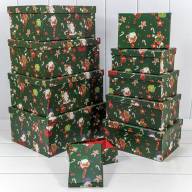 Коробки Прямоугольные Набор 1/10 34*26*15,3 &quot;Новый год&quot;-3089 1/6 Арт: 730604/3089 - Коробки Прямоугольные Набор 1/10 34*26*15,3 "Новый год"-3089 1/6 Арт: 730604/3089