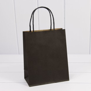 Пакет подарочный Крафт Чёрный 18*23*10 120г 1/20 1/360 Арт: 000216E/7