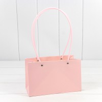 Пакет подарочный "Ваза для цветов" 22*13,5*10,5 Розовый 1/10 1/120 Арт: 000170EA/196