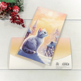 Конверт подарочный 16,5*9см "С новым годом!"-351 1/10 1/250 Арт: 003004/351