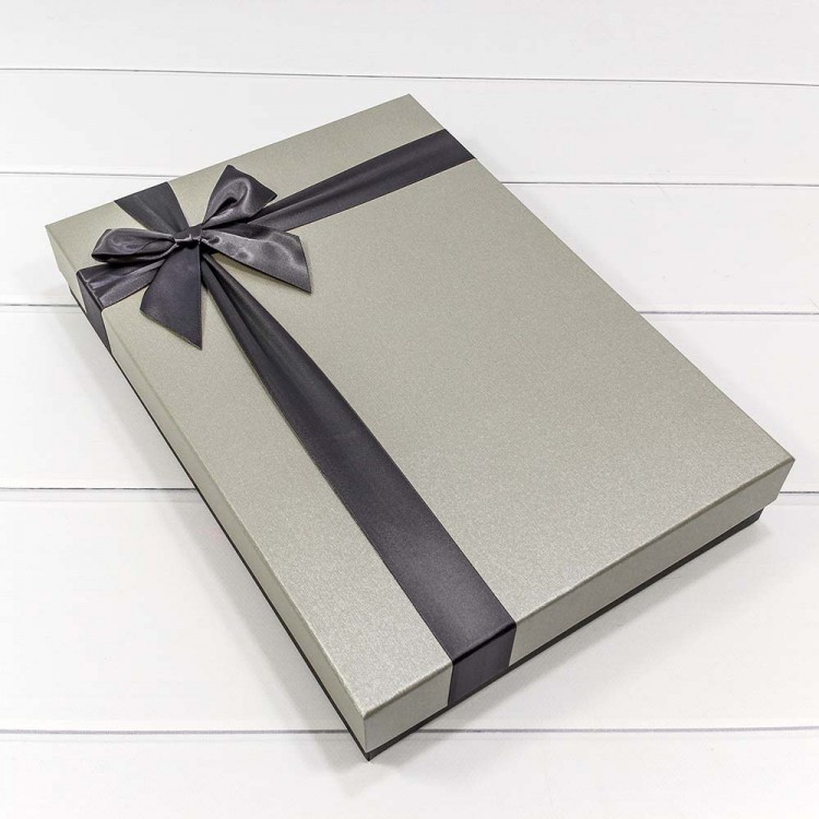 Коробки Прямоугольные Набор 1/2 38,5*27,5*6,6 с бантом "Для одежды 3" 1/32 Арт: 720540/3