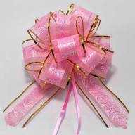 Бант-шар 5 см "С оргазной и золотой полосой" 1/50 1/1000 Арт: 000535-5 - Бант-шар 5 см "С оргазной и золотой полосой" 1/50 1/1000 Арт: 000535-5