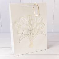 Пакет подарочный с тиснением "Букет" (микс) 31*42*12 210г 1/20 1/80 Арт: 000330A - Пакет подарочный с тиснением "Букет" (микс) 31*42*12 210г 1/20 1/80 Арт: 000330A