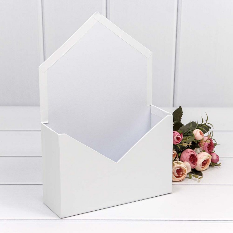 Коробка "Конверт" 20*30*7 Белый 1/2 1/64 Арт: 720782/10