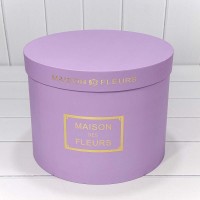Коробки Круглые Набор 1/5 32*24,5 "Maison des Fleurs" Сиреневый 1/4 Арт: 7215006/1537