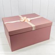 Коробки Прямоугольные Набор 1/10 53*43*26 с бантом Пудровый 1/1 Арт: 721317/1 - Коробки Прямоугольные Набор 1/10 53*43*26 с бантом Пудровый 1/1 Арт: 721317/1