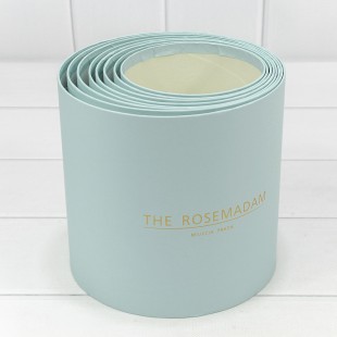 Коробки Цилиндр Набор 1/8 19,5*19 без крышки "The Rosemadam" Голубой 1/6 Арт: 720835/7457