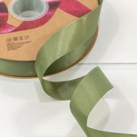 Лента Репсовая 2,5см*100ярд Класс А Бледно-оливковый 1/8 1/32 Арт: 597-25/55