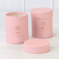 Коробка Цилиндр 8,5*10 Розовый 1/6 1/120 Арт: 720811/5