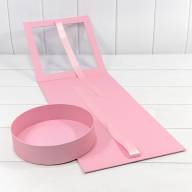 Коробка подарочная 25*26*23 с окошком и бантом "Круг" Розовый 1/24 Арт: 720964/5 - Коробка подарочная 25*26*23 с окошком и бантом "Круг" Розовый 1/24 Арт: 720964/5