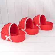 Коробки &quot;Люлька&quot; Набор 1/3 39*23,3*9 Красный 1/18 Арт: 720970/3 - Коробки "Люлька" Набор 1/3 39*23,3*9 Красный 1/18 Арт: 720970/3