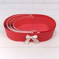 Коробки &quot;Люлька&quot; Набор 1/3 39*23,3*9 Красный 1/18 Арт: 720970/3 - Коробки "Люлька" Набор 1/3 39*23,3*9 Красный 1/18 Арт: 720970/3