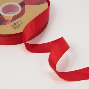 Лента Репсовая 2,5см*100ярд Класс А Красный 1/13 1/52 Арт: 597-25/26