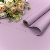 Плёнка 0,58*10м матовая "Корейская" 65мкм Сиреневый 1/30 Арт: 1638/263