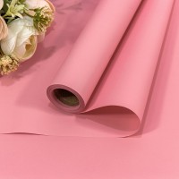 Плёнка 0,58*10м матовая "Корейская" 65мкм Розовый-6050 1/30 Арт: 1638/6050