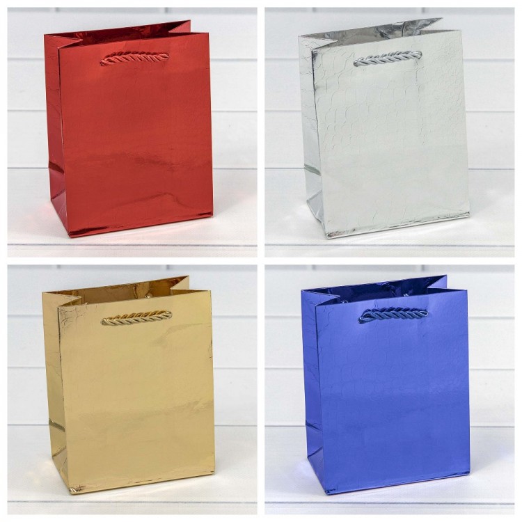 Пакет подарочный "Кожа крокодила" (микс) 12*15*7 180г 1/20 1/480 Арт: 000162H