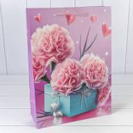 Пакет подарочный с 3D аппликацией "Гвоздики" (микс 260) 30*41,5*12 210г 1/20 1/80 Арт: 000260A - Пакет подарочный с 3D аппликацией "Гвоздики" (микс 260) 30*41,5*12 210г 1/20 1/80 Арт: 000260A