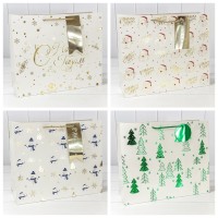 Пакет подарочный "Новый год" (микс 402) 39,5*33*15 210г 1/20 1/80 Арт: 300402AA