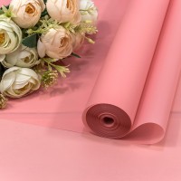 Плёнка 0,59*34м 900г матовая однотонная 55мкм Розовый-183 1/6 1/12 Арт: 90057/183